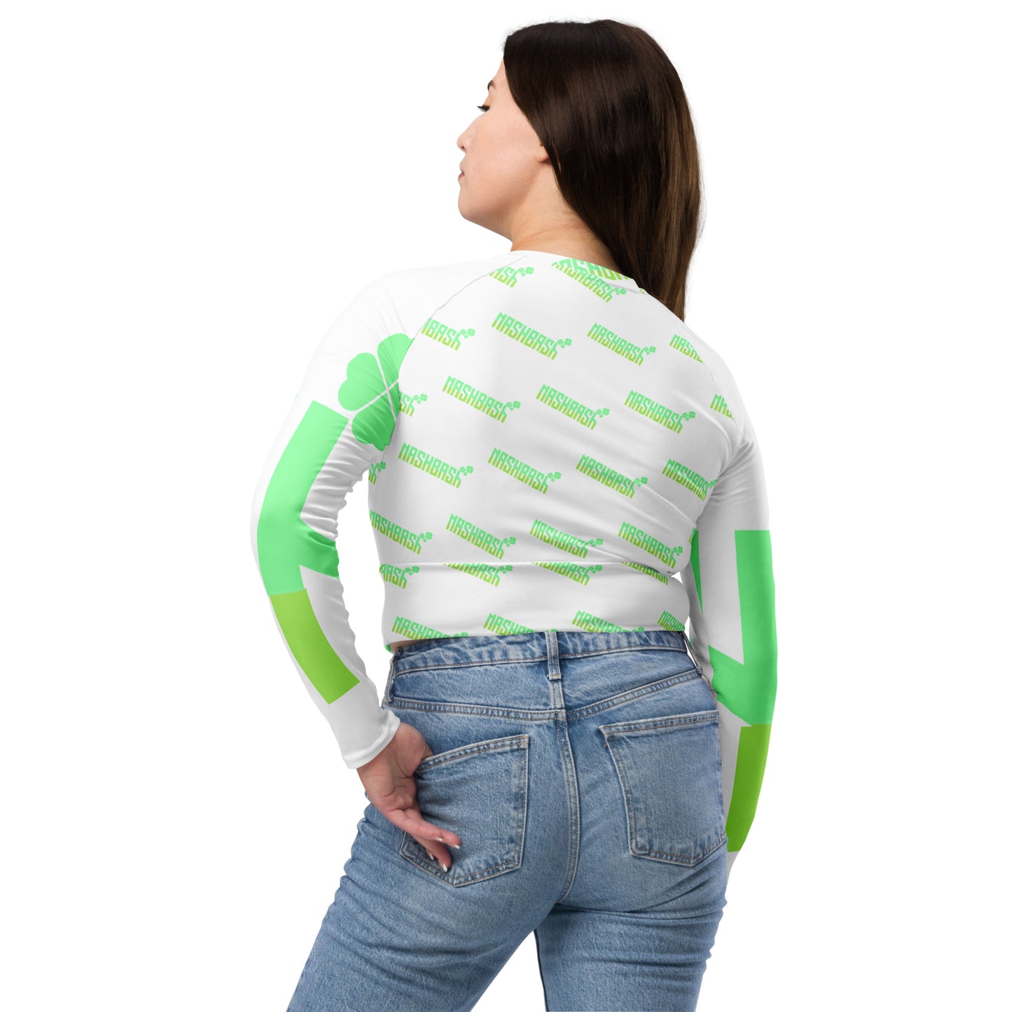 St. Paddy's Drop - Long-Sleeve Sport Crop Top