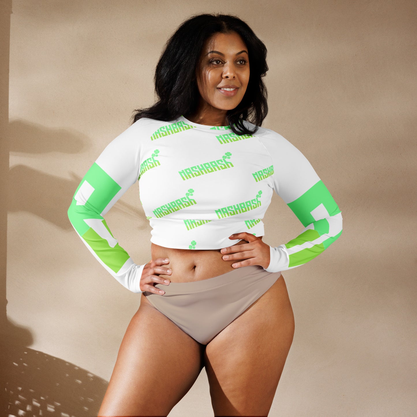 St. Paddy's Drop - Long-Sleeve Sport Crop Top