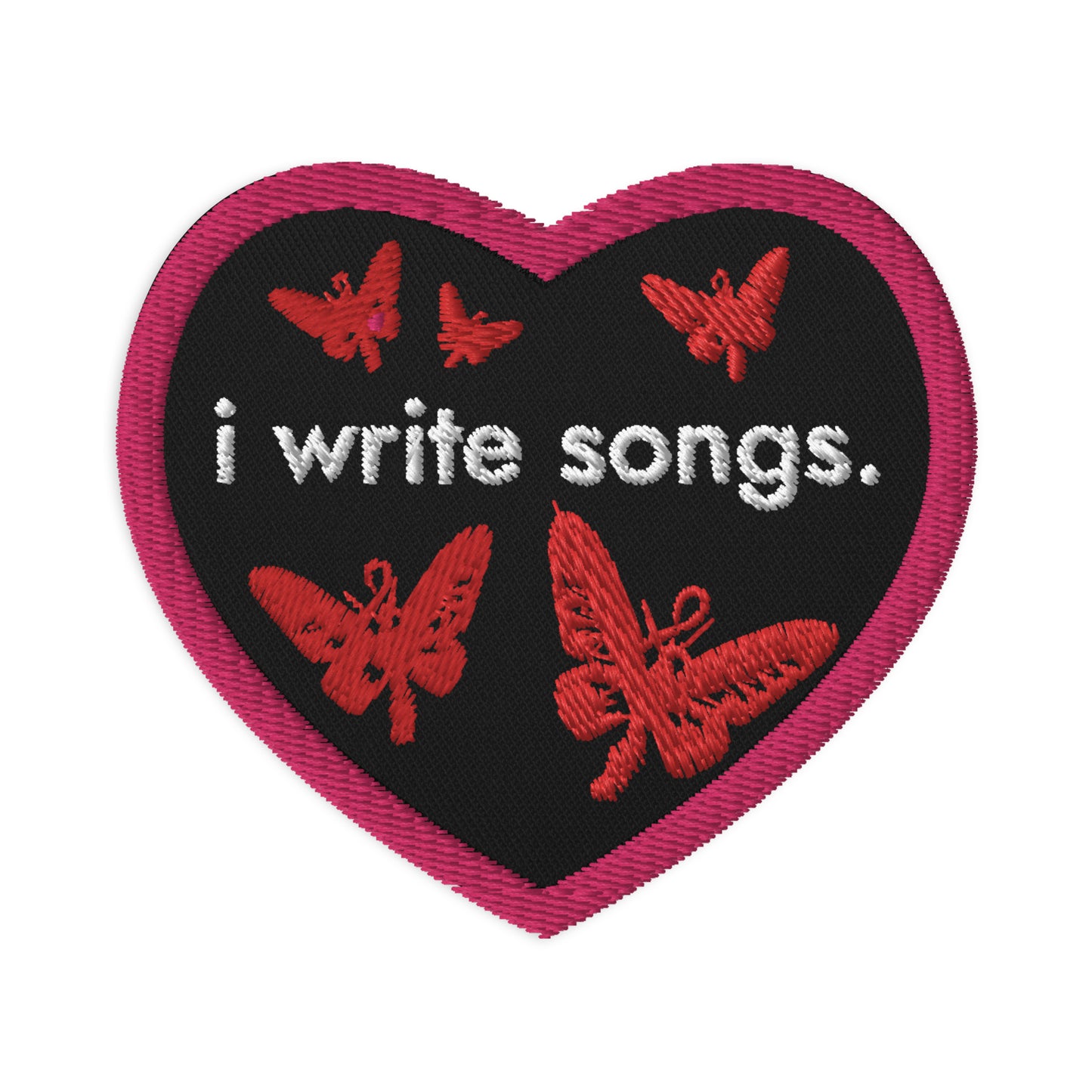 Nash Bash Originals "i write songs." Embroidered Patch