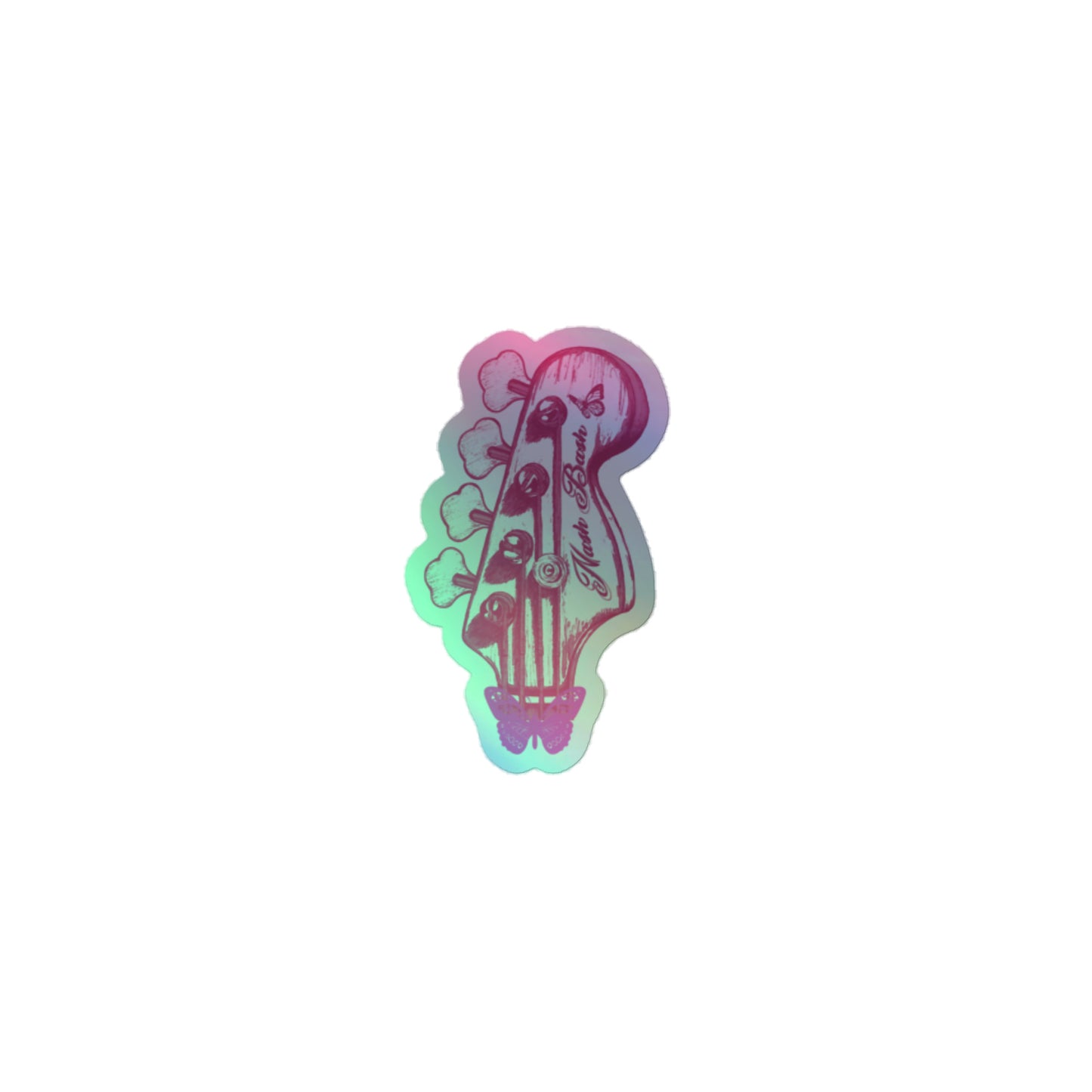 Nash Bash Original Bass Neck Twister Holographic Sticker [FEB 24'}