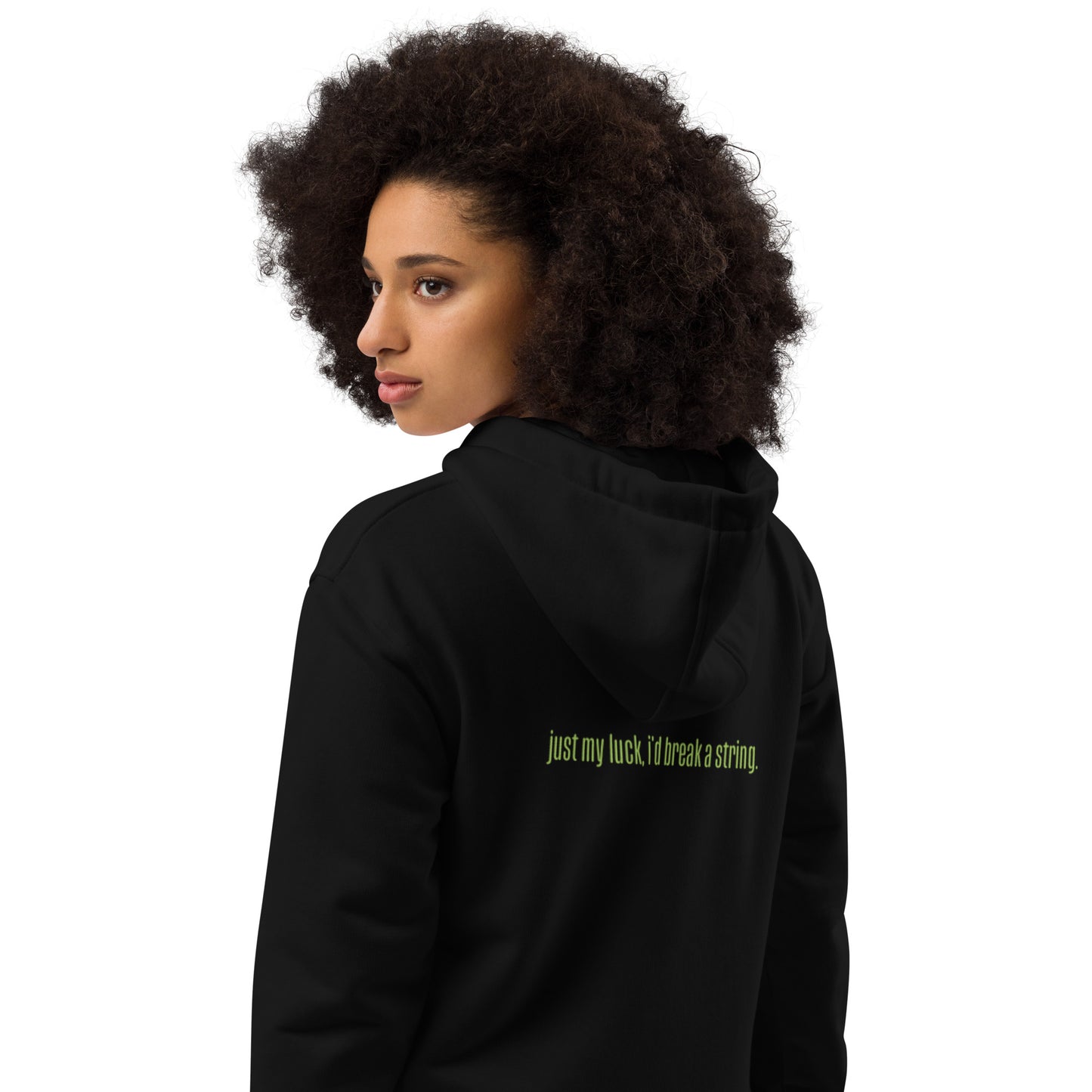 St. Paddy's Drop [just my luck, i'd break a string] Premium Eco Hoodie